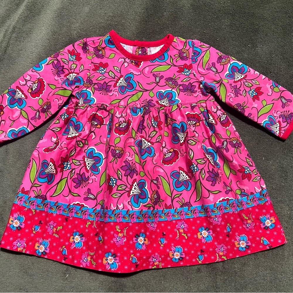 Floral Pink Baby Dress